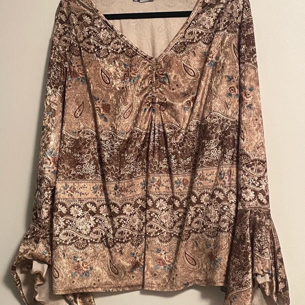 Vintage Fairy Y2K Bell Sleeves Top Plus Size
